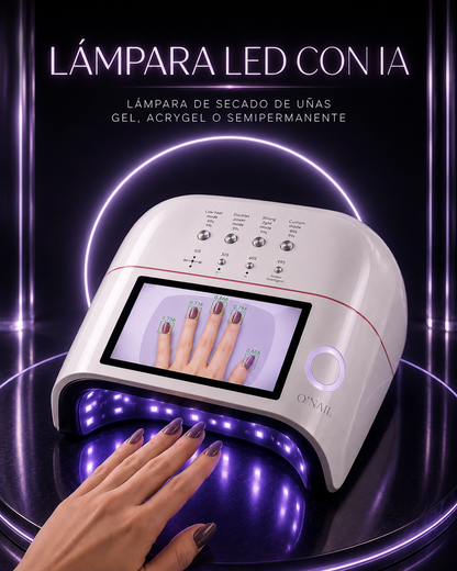 Lámpara LED Inteligente con IA | Cámara Biométrica y Pantalla Multimedia