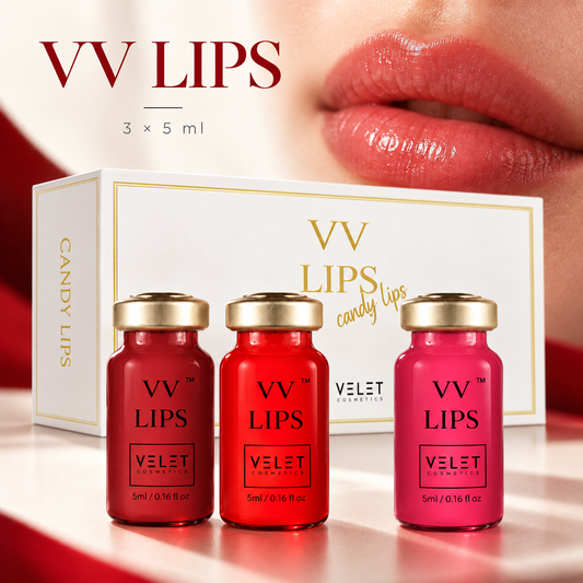 VV Lips de Velet | Hidratación y color para labios · 3 viales de 5 ml