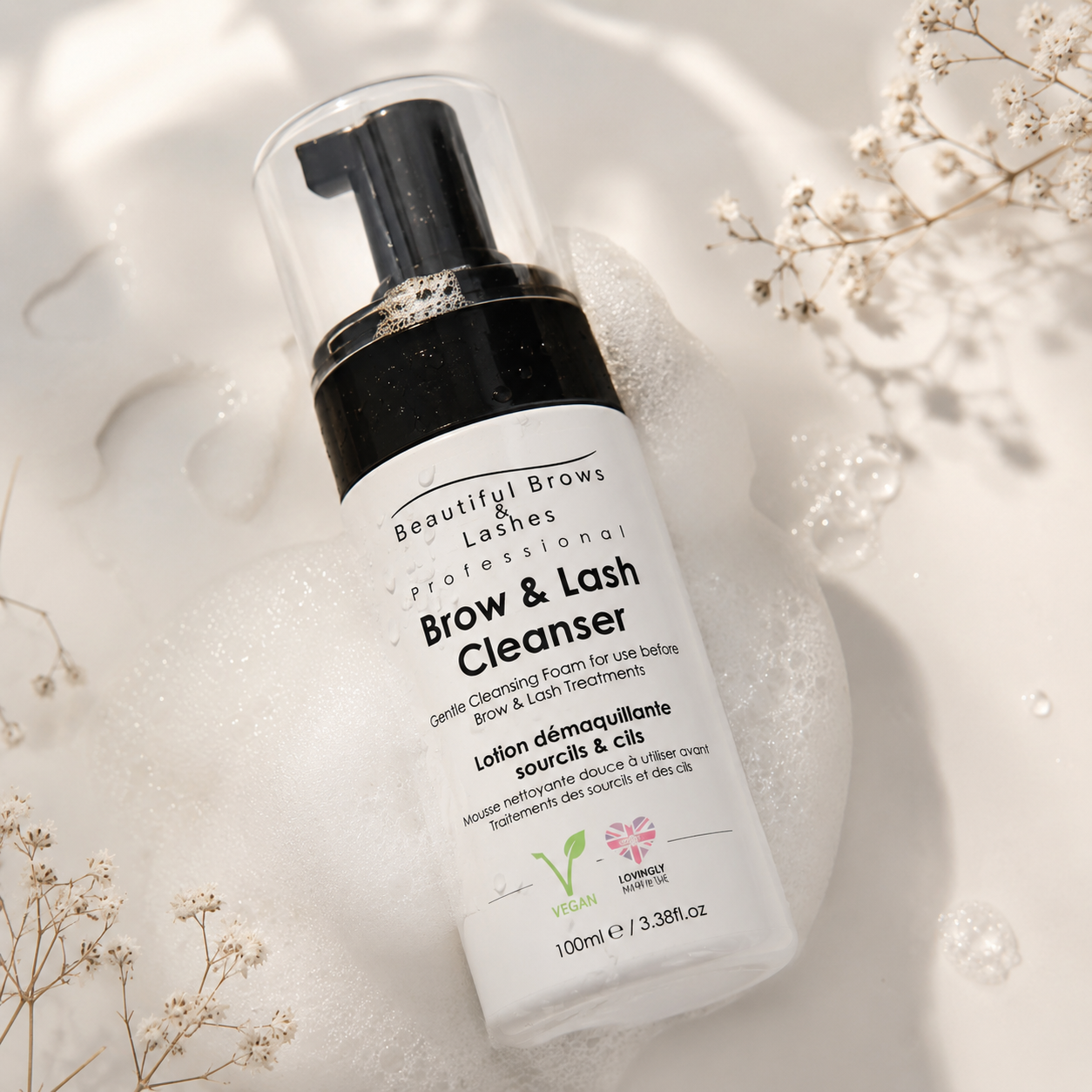 Espuma Limpiadora para Cejas y Pestañas Profesional