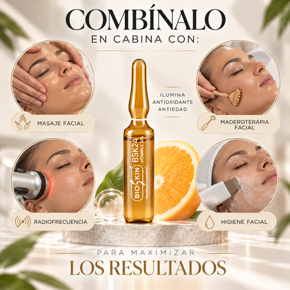 BSK24 VITAMIN C 20% | Solución iluminadora · Antioxidante · Antiedad · 10u. x5mls