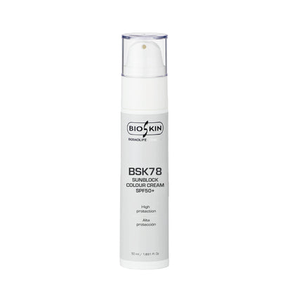 BSK78 SUNBLOCK COLOUR CREAM SPF50+ | Crema Fotoprotectora Facial con Color BioSkin 50 ml