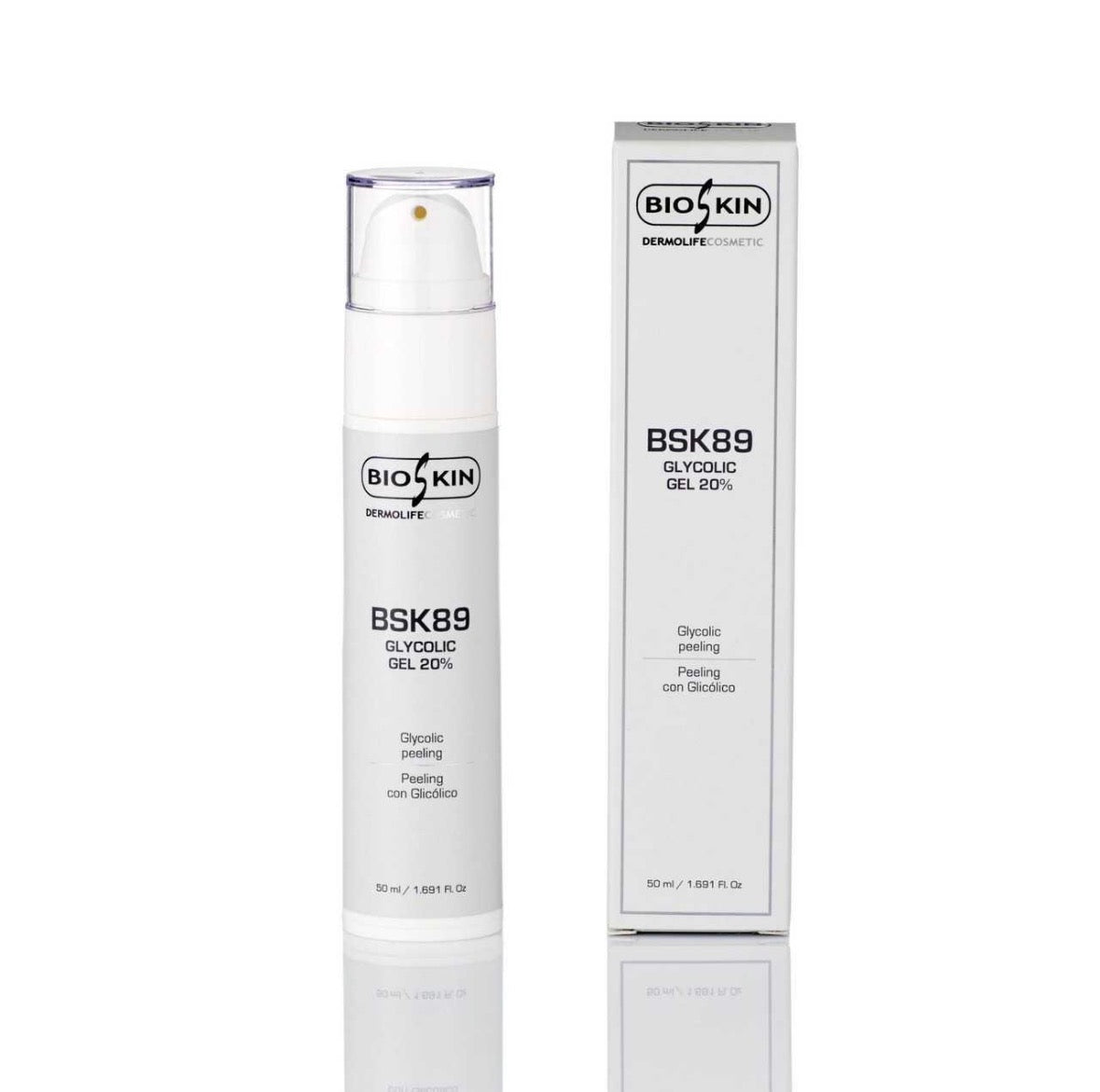 BSK89 GLYCOLIC GEL 20% BioSkin | Peeling Glicólico Renovador Facial 50 ml / 300 ml