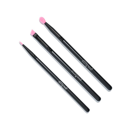 Set de Pinceles de Silicona Rosa 3u.